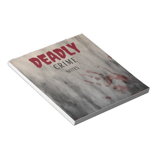 殺人ミステリーパーティー「致死犯罪」ノート ノートパッド (アングル)