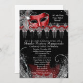 殺人ミステリーマスカレード 招待状 (正面/裏面)
