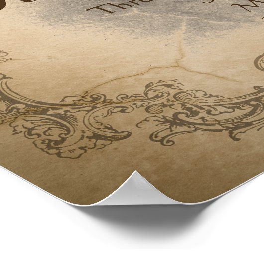 殺人ミステリー夕べポスターテンプレートヴィンテージ ポスター (角)