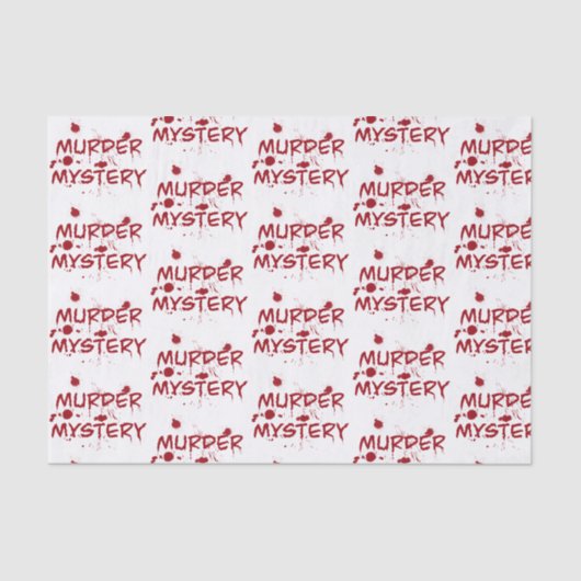 殺人ミステリー犯罪ファンのコールドケースの血液包装 薄葉紙 (正面)