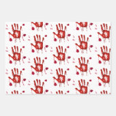 殺人ミステリー犯行扇風冷事件血 ラッピングペーパーシート (正面)