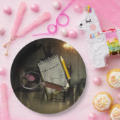 殺人ミステリー紙プレート犯行現場カスタマイズ ペーパープレート (パーティー)