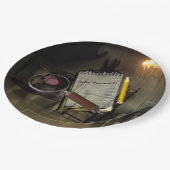 殺人ミステリー紙プレート犯行現場カスタマイズ ペーパープレート (アングル)