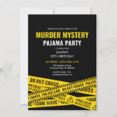 殺人ミステリー誕生日パジャマパーティーナイト 招待状 (正面)
