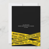 殺人ミステリー誕生日パジャマパーティーナイト 招待状 (裏面)