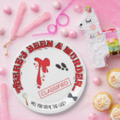 殺人ミステリー誕生日パーティー 血まみれ ペーパープレート (パーティー)