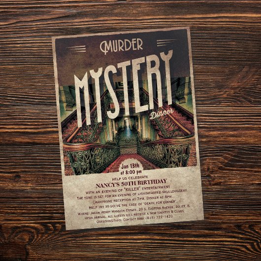 殺人ミステリー・ディナー招待状 招待状