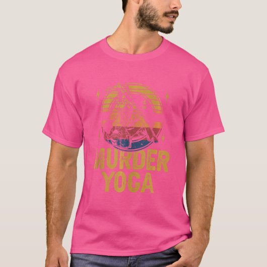 殺人ヨガ – ブラジル柔術レスリング Tシャツ (正面)