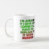 殺人事件のためのコーヒー面白いマグカップ コーヒーマグカップ (左)
