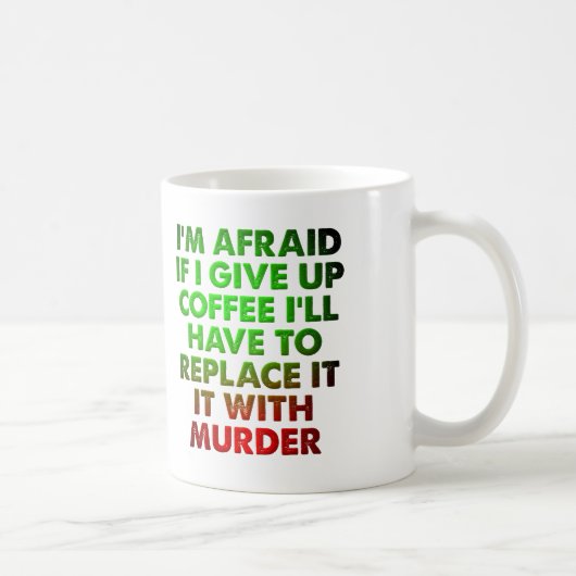 殺人事件のためのコーヒー面白いマグカップ コーヒーマグカップ (右)