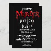 殺人事件の捜査 招待状 (正面/裏面)