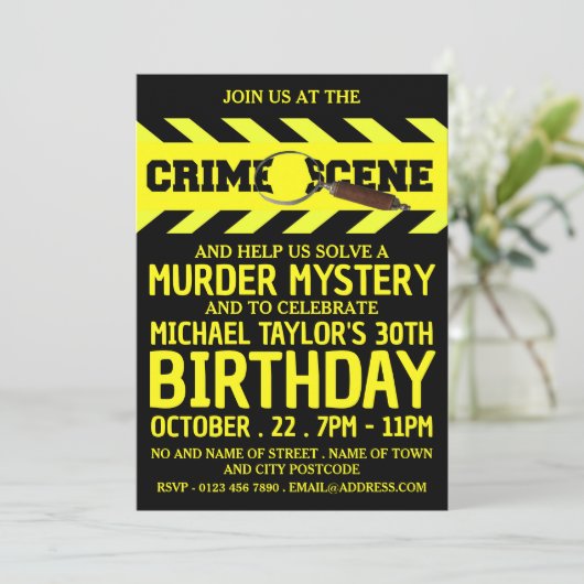 殺人事件の現場謎の誕生日パーティー 招待状 (スタンド正面)