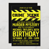 殺人事件の現場謎の誕生日パーティー 招待状 (正面/裏面)