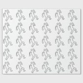 殺人事件の被害者の輪郭 ラッピングペーパー (フラット)