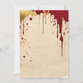 殺人事件の謎の探偵夕食パーティー 招待状 (裏面)