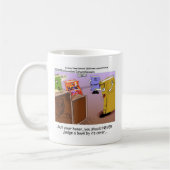 殺人事件の謎の法廷ドラマおもしろいティ&ギフト コーヒーマグカップ (左)