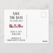 殺人事件の謎デートをパーティーする ポストカード (裏面)