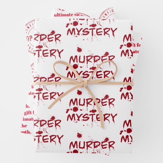 殺人事件ファンのコールドケース血 ラッピングペーパーシート (インサイチュ)