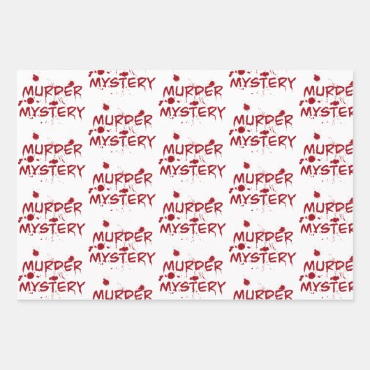 殺人事件ファンのコールドケース血 ラッピングペーパーシート (正面)