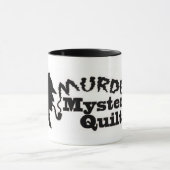 殺人事件推理小説のキルトのマグ マグカップ (中央)