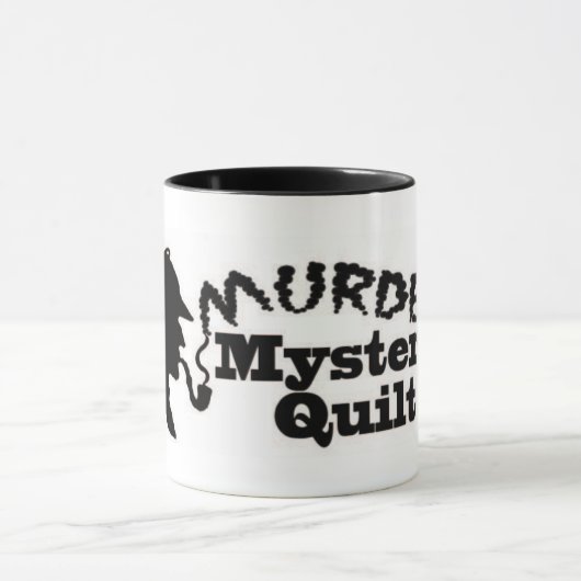 殺人事件推理小説のキルトのマグ マグカップ (中央)