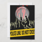 殺人事件推理小説の容疑者の夕食の誕生日 招待状 (正面)