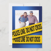 殺人事件推理小説の青の誕生日 招待状 (正面)