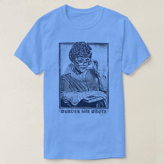 殺人彼女書ヴィンテージルックオリジナルデザイン Tシャツ (デザイン正面)