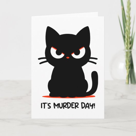 殺人日 サンキューカード (正面)