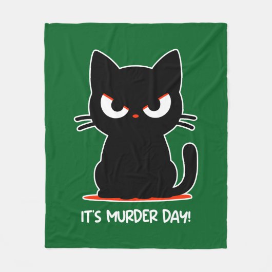 殺人日 フリースブランケット (正面)