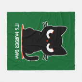 殺人日 フリースブランケット (正面(横))