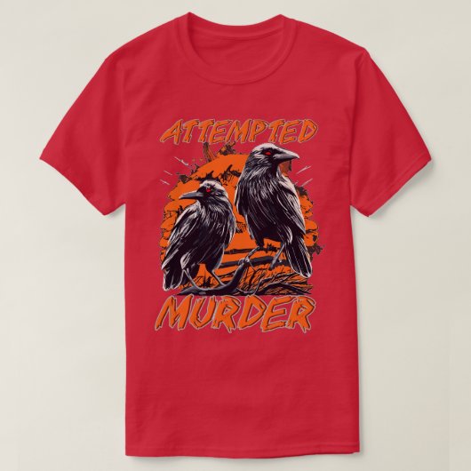 殺人未遂事件の修正 Tシャツ (デザイン正面)