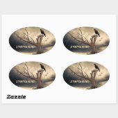 殺人未遂 楕円形シール (シート)