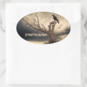 殺人未遂 楕円形シール (バッグ)