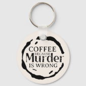 殺人犯がキーチェーンを間違えているためにコーヒー キーホルダー (裏面)