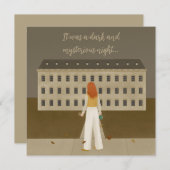 殺人神秘をテーマにしたパーティー 招待状 (正面/裏面)