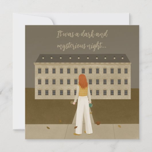 殺人神秘をテーマにしたパーティー 招待状 (正面)