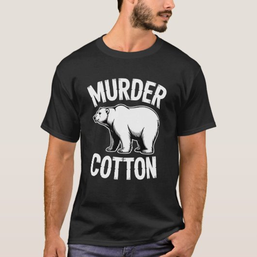 殺人綿のホッキョクグマ Tシャツ (正面)