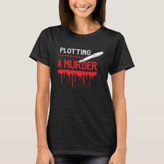 殺人計画作家の男女の作家達 Tシャツ