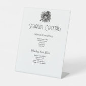 殺人謎のシグネチャーカクテル 台座サイン (正面)