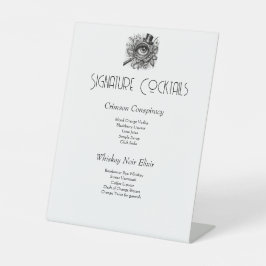 殺人謎のシグネチャーカクテル 台座サイン