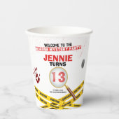 殺人謎の犯罪現場ハロウィーン 紙コップ (正面)