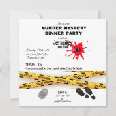 殺人謎の誕生日ディナーパーティー犯現場 サンキューカード (正面)