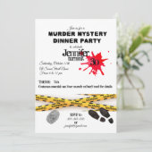 殺人謎の誕生日ディナーパーティー犯現場 招待状 (スタンド正面)