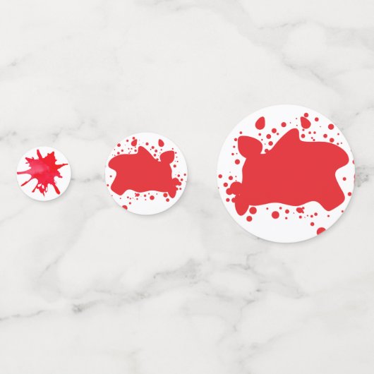 殺人謎の誕生日ディナーパーティー血 コンフェッティ (裏面)