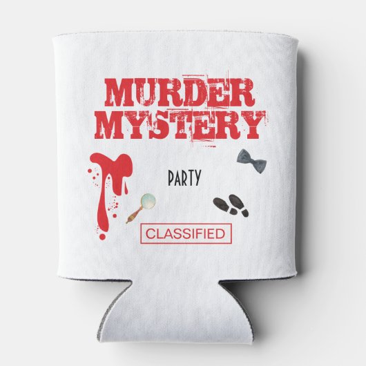 殺人謎の誕生日パーティケースファイルファイルの折り畳み 缶クーラー (裏面)