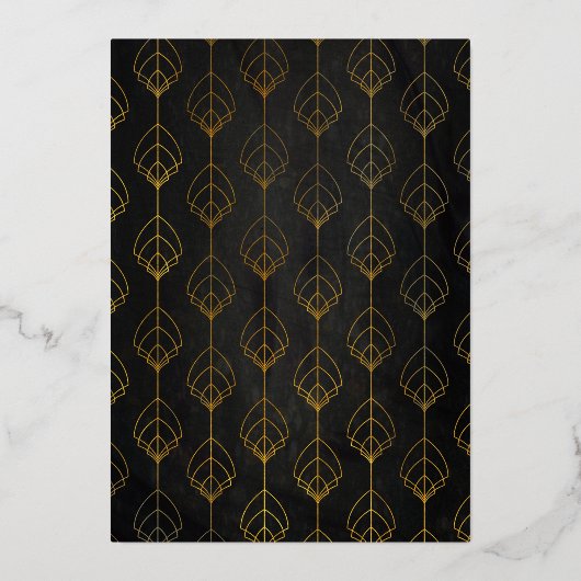 殺人謎ディナーパーティーフォイル招待状 箔招待状 (裏面)