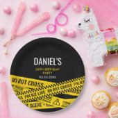 殺人謎ディナーパーティー黄色の警察線 ペーパープレート (パーティー)