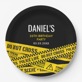 殺人謎ディナーパーティー黄色の警察線 ペーパープレート