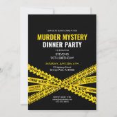 殺人謎パーティーディナー誕生日招待状 招待状 (正面)
